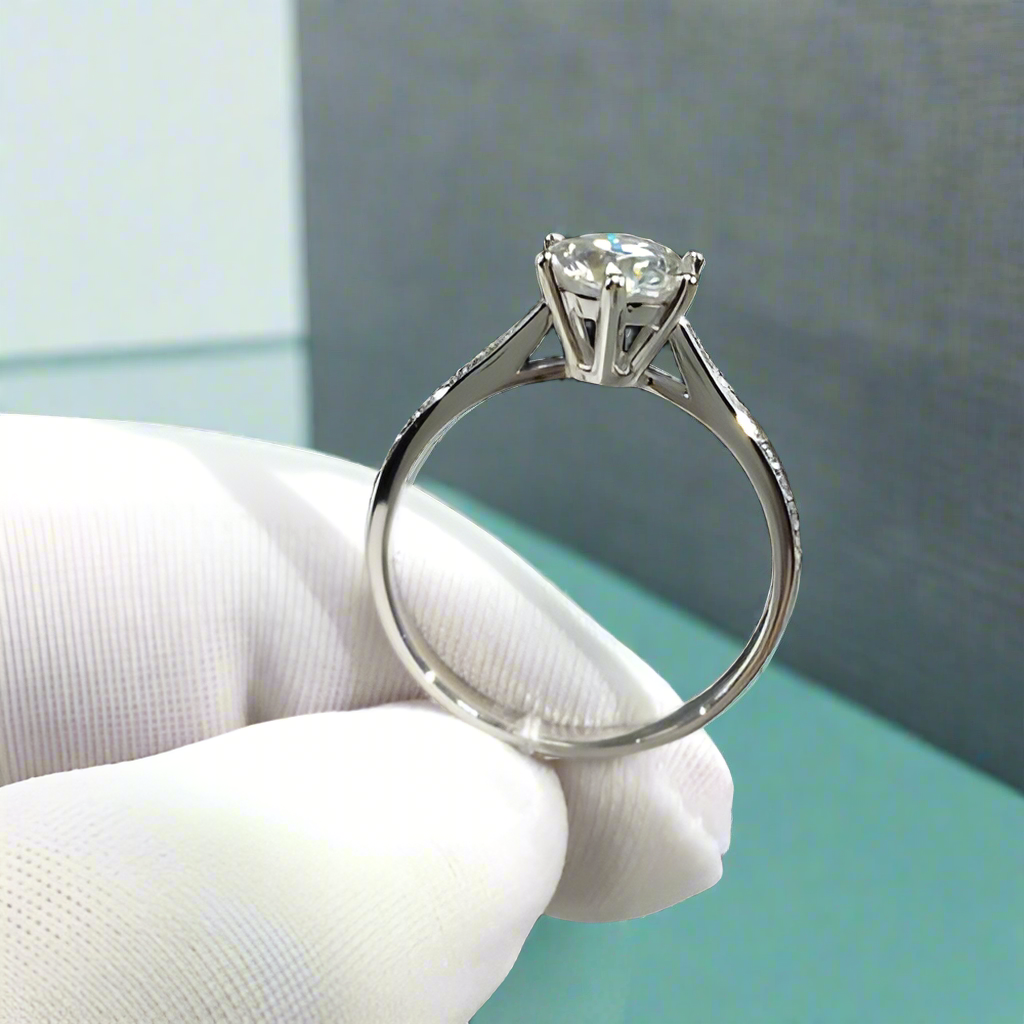 2.0 Ct Round Cut Diamond Engagement Ring-Evani Naomi Jewelry