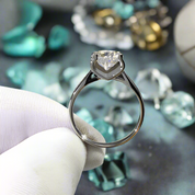 2.0 Ct Round Cut Diamond Engagement Ring-Evani Naomi Jewelry