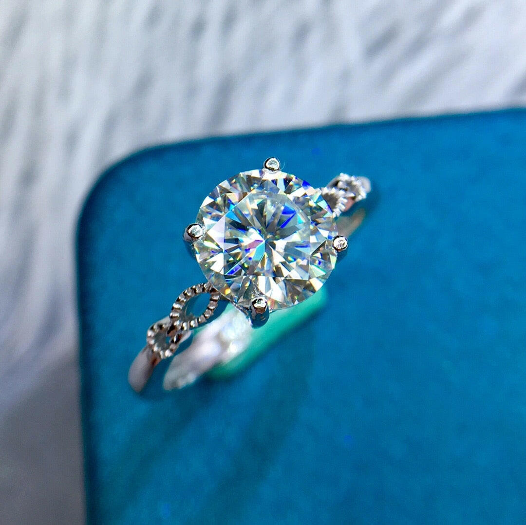 2.0 Ct Round Cut Diamond Engagement Ring-Evani Naomi Jewelry