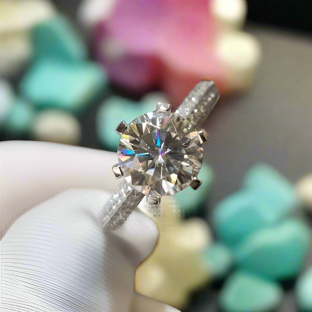 2.0 Ct Round Cut Diamond Engagement Ring-Evani Naomi Jewelry