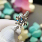 2.0 Ct Round Cut Diamond Engagement Ring-Evani Naomi Jewelry