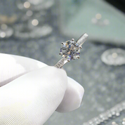 2.0 Ct Round Cut Diamond Engagement Ring-Evani Naomi Jewelry