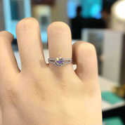 2.0 Ct Round Cut Diamond Split Shank Engagement Ring-Evani Naomi Jewelry