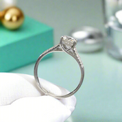 2.0 Ct Round Cut Diamond Split Shank Engagement Ring-Evani Naomi Jewelry