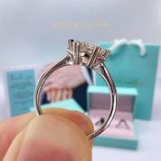 2.0 Ct Round Cut White Gold Engagement Ring-Evani Naomi Jewelry