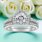 2.0 Ct VVS Diamond Heart Shape Wedding Ring-Evani Naomi Jewelry