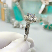 2.0ct Diamond Romantic Blossom White Gold Engagement Ring-Evani Naomi Jewelry