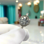 2.0ct Diamond Romantic Blossom White Gold Engagement Ring-Evani Naomi Jewelry