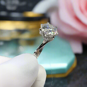 2.0ct Diamond Snowflake Twist Band Engagement Ring-Evani Naomi Jewelry