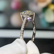 2.0ct Heart-cut Diamond Forever Love Engagement Ring-Evani Naomi Jewelry