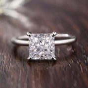 2.5 Ct Princess Cut Diamond Classic Engagement Ring-Evani Naomi Jewelry