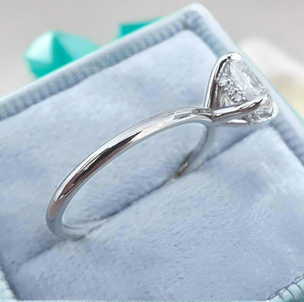 2.5 Ct Princess Cut Diamond Classic Engagement Ring-Evani Naomi Jewelry