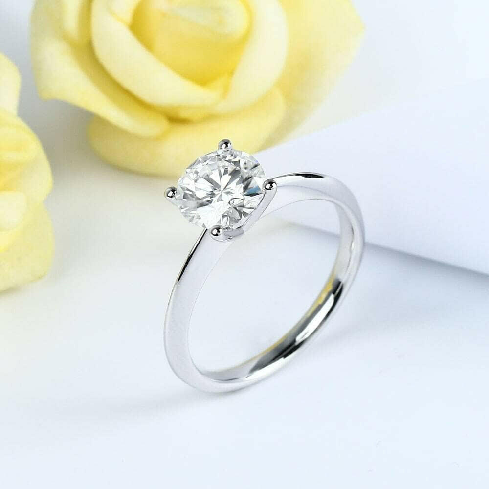 2.5 Ct Round Cut Solitaire Diamond Engagement Ring-Evani Naomi Jewelry