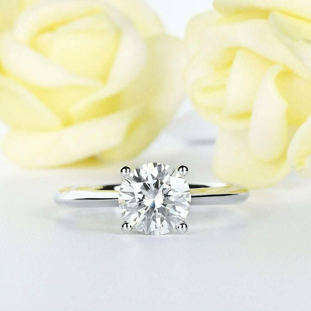 2.5 Ct Round Cut Solitaire Diamond Engagement Ring-Evani Naomi Jewelry