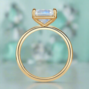 2.50 Ct Radiant Cut Diamond 14k Yellow Gold Engagement Ring-Evani Naomi Jewelry
