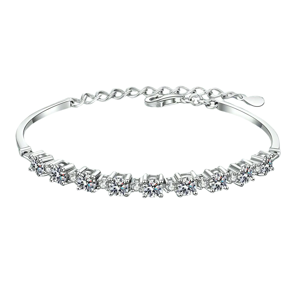 2.7 ct Round Diamonds Chain Bracelet-Evani Naomi Jewelry