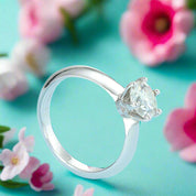 3.0 Ct Classic Round Cut Diamond Engagement Ring-Evani Naomi Jewelry