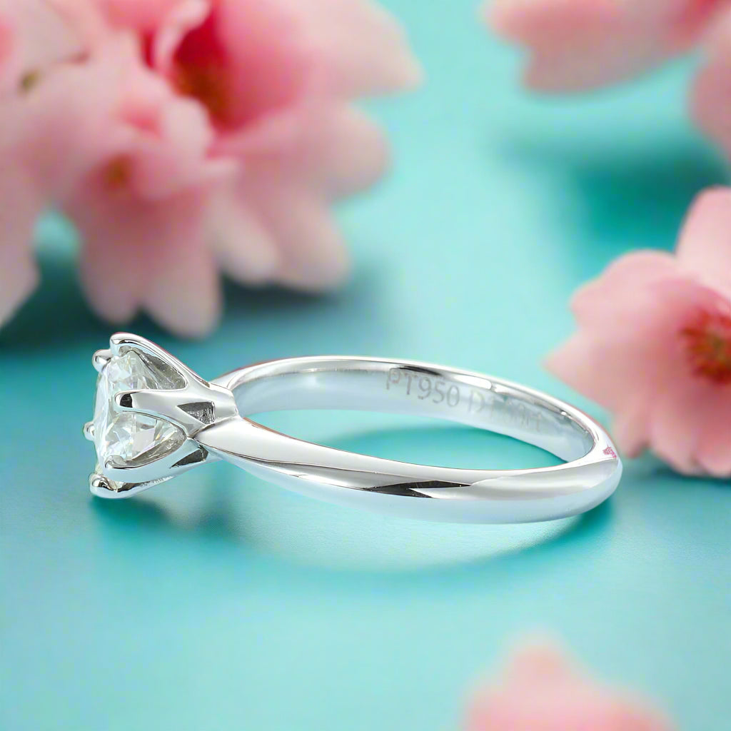 3.0 Ct Classic Round Cut Diamond Engagement Ring-Evani Naomi Jewelry