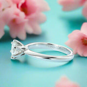 3.0 Ct Classic Round Cut Diamond Engagement Ring-Evani Naomi Jewelry