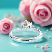 3.0 Ct Classic Round Cut Diamond Engagement Ring-Evani Naomi Jewelry