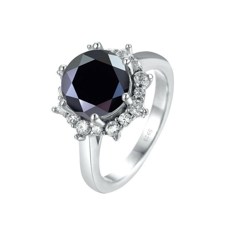 3.0 Ct Flower Shaped Diamond Engagement Ring-Evani Jewelry