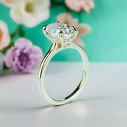 3.0 Ct Oval Cut Diamond Engagement Ring-Evani Naomi Jewelry