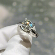 3.0 Ct Round Cut Diamond Cow Head Engagement Ring-Evani Naomi Jewelry