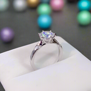 3.0 Ct Round Cut Diamond Engagement Ring-Evani Naomi Jewelry