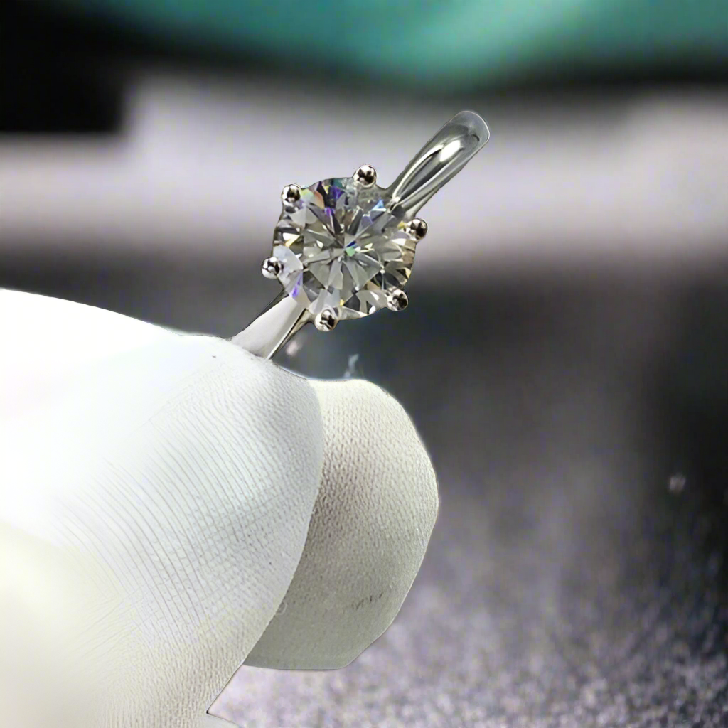 3.0 Ct Round Cut Diamond Solitaire Engagement Ring-Evani Naomi Jewelry