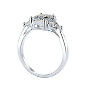 3.0 Ct Three Stone Diamond Engagement Ring-Evani Naomi Jewelry