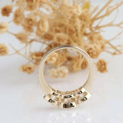 3.1 Cttw Round Three Stone Diamond Engagement Ring-Evani Naomi Jewelry