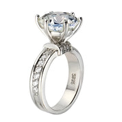 3ct High Crown Diamond Wedding Ring-Evani Naomi Jewelry