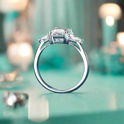 3ct Radiant Cut Diamond Engagement Ring-Evani Naomi Jewelry