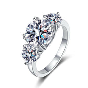 3ct Three Stone Diamond Wedding Ring-Evani Naomi Jewelry