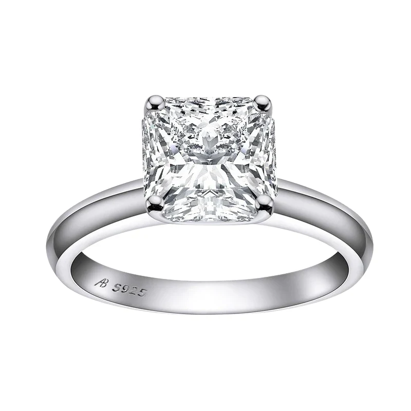 4.0 Ct Diamond Classic Engagement Ring-Evani Naomi Jewelry
