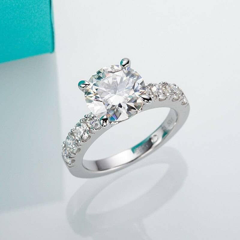 4.3 Cttw Round Diamond Classic Wedding Ring-Evani Naomi Jewelry