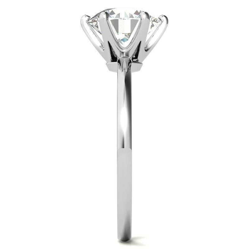 5.0 Ct Round Cut Diamond Engagement Ring-Evani Naomi Jewelry