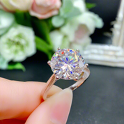 5.0 Ct Round Cut Diamond Solitaire Engagement Ring-Evani Naomi Jewelry