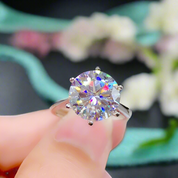 5.0 Ct Round Cut Diamond Solitaire Engagement Ring-Evani Naomi Jewelry