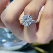 5.0 Ct Round Diamond Classic Wedding Ring-Evani Naomi Jewelry