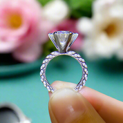 5.0 Ct Round Diamond Classic Wedding Ring-Evani Naomi Jewelry