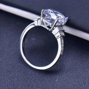 5.0 Ct Round Diamond Engagement Ring-Evani Naomi Jewelry