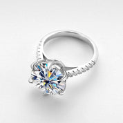 5.0 Ct Round Diamond Engagement Ring-Evani Naomi Jewelry