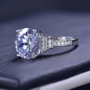 5.0 Ct Round Diamond Engagement Ring-Evani Naomi Jewelry