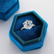 5.0 Ct Round Diamond Engagement Ring-Evani Naomi Jewelry