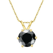 5.0 Ct Round Diamond Pendant Necklace-Evani Naomi Jewelry