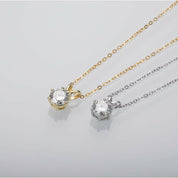 5.0 Ct Round Diamond Pendant Necklace-Evani Naomi Jewelry