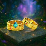 Assasin's Promise Ring (Unisex)- Video Game Inspired Rings in 14k Yellow Gold-Evani Naomi Jewelry
