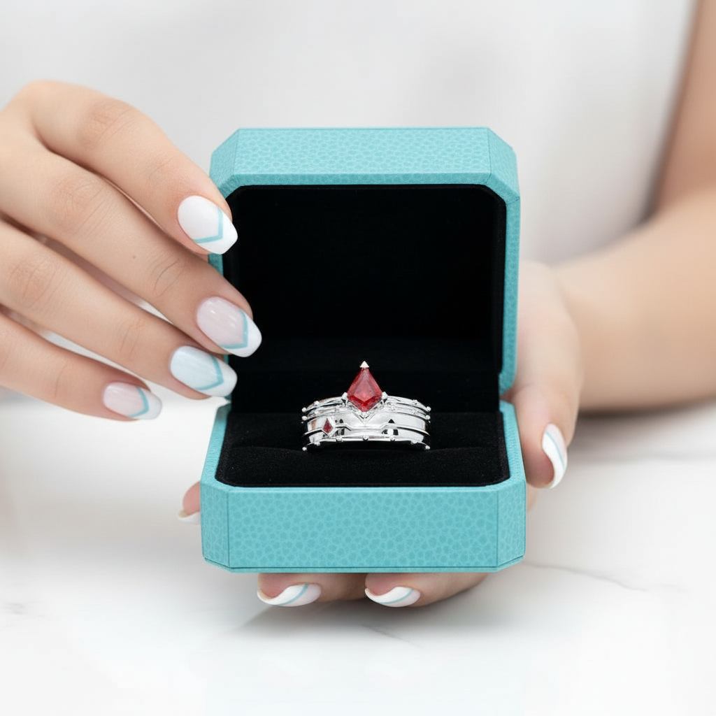 Unisex Ruby Birthstone Ring in 14k Yellow Gold-Evani Jewelry