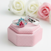 Assassin's Romance Engagement Ring- Video Game Inspired Rings in 14k Yellow Gold